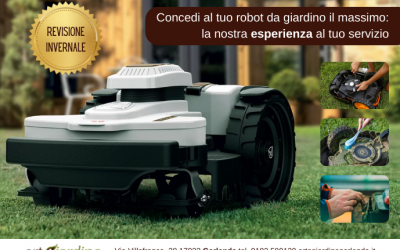 🌿 Tagliandi invernali per il tuo robot da giardino: scopri le offerte esclusive di Ortogiardino a Garlenda! 🤖🍃